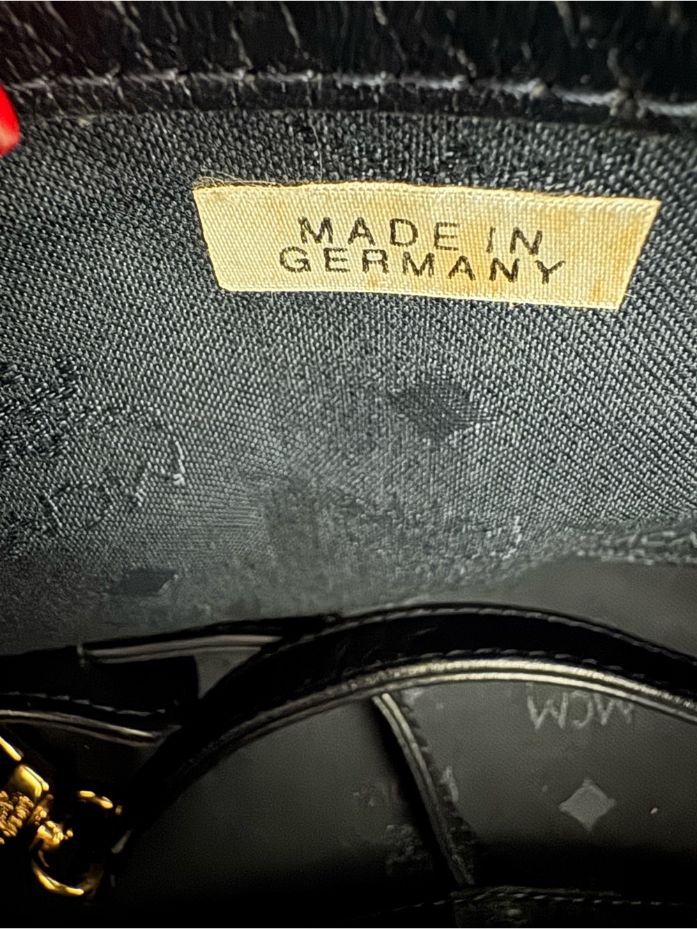 MCM VINTAGE VISETOS BOSTON CROSSBODY SATCHEL MONOGRAM P9381 W/CROSSBODY STRAP - Picture 4 of 17
